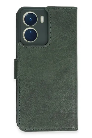 Newface Vivo Y16 Kılıf Trend S Plus Kapaklı Kılıf - Yeşil resmi