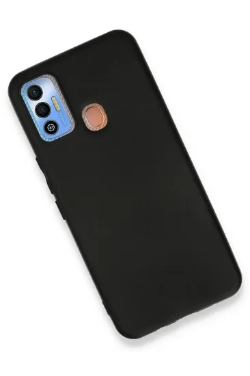 Newface Tecno Spark 7T Kılıf First Silikon - Siyah resmi
