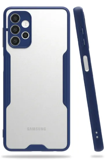 Newface Samsung Galaxy A72 Kılıf Platin Silikon - Lacivert resmi