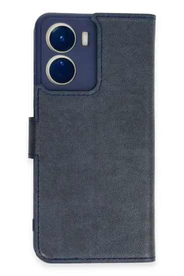 Newface Vivo Y16 Kılıf Trend S Plus Kapaklı Kılıf - Lacivert resmi
