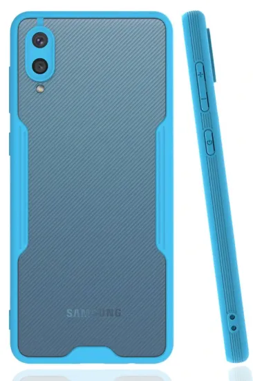 Newface Samsung Galaxy A02 Kılıf Platin Silikon - Mavi resmi