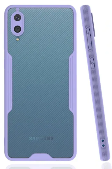 Newface Samsung Galaxy A02 Kılıf Platin Silikon - Lila resmi