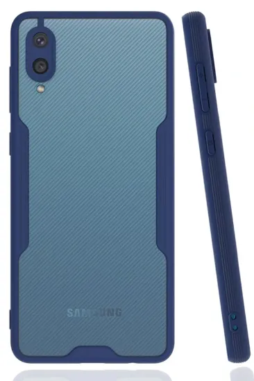 Newface Samsung Galaxy A02 Kılıf Platin Silikon - Lacivert resmi