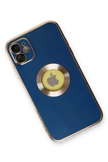 Newface iPhone 12 Kılıf Store Silikon - Mavi resmi