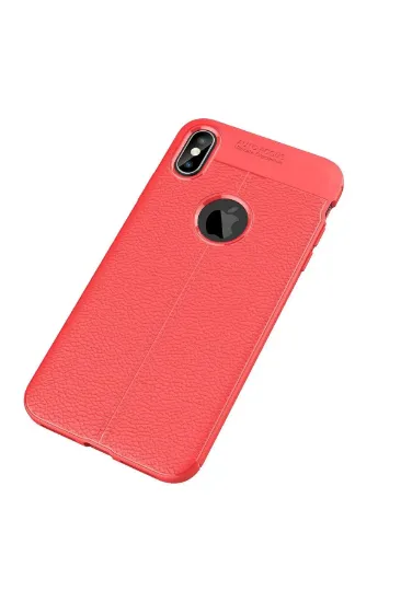 Newface iPhone X Kılıf Auto Focus Kapak - Kırmızı resmi