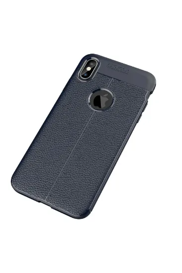 Newface iPhone XS Max Kılıf Auto Focus Kapak - Lacivert resmi