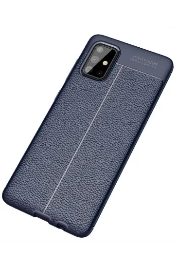 Newface Samsung Galaxy A71 Kılıf Auto Focus Kapak - Lacivert resmi