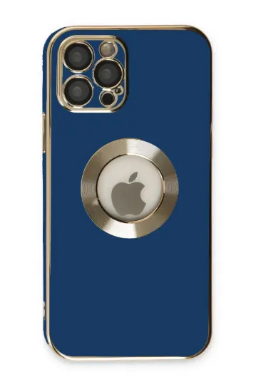 Newface iPhone 12 Pro Max Kılıf Store Silikon - Mavi resmi