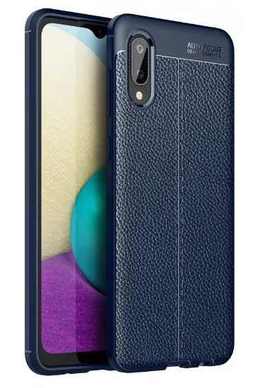 Newface Samsung Galaxy A02 Kılıf Auto Focus Kapak - Lacivert resmi