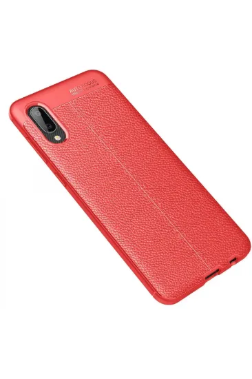 Newface Samsung Galaxy A02 Kılıf Auto Focus Kapak - Kırmızı resmi