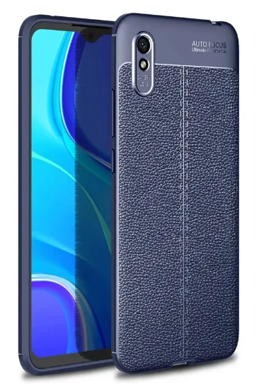 Newface Xiaomi Redmi 9A Kılıf Auto Focus Kapak - Lacivert resmi