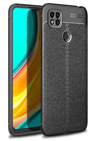 Newface Xiaomi Redmi 9C Kılıf Auto Focus Kapak - Siyah resmi