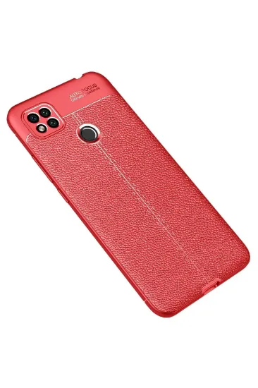 Newface Xiaomi Redmi 9C Kılıf Auto Focus Kapak - Kırmızı resmi