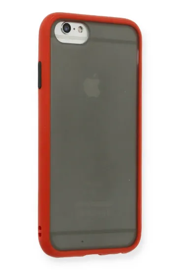 Newface iPhone 6 Kılıf Montreal Silikon Kapak - Kırmızı resmi