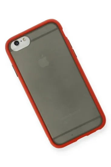 Newface iPhone 6 Kılıf Montreal Silikon Kapak - Kırmızı resmi
