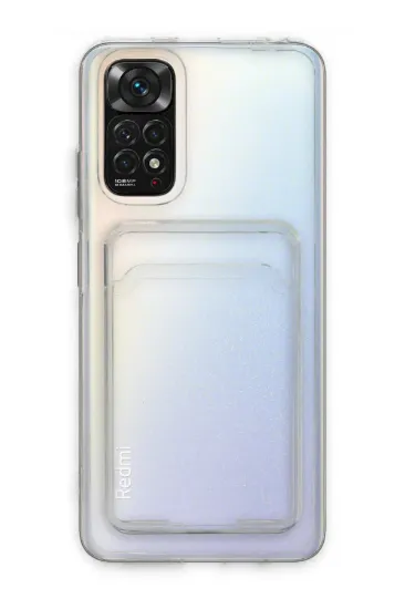 Newface Xiaomi Redmi Note 11 Kılıf Kart Şeffaf Silikon - Şeffaf resmi