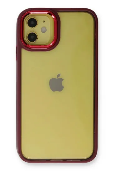 Newface iPhone 12 Kılıf Dora Kapak - Kırmızı resmi