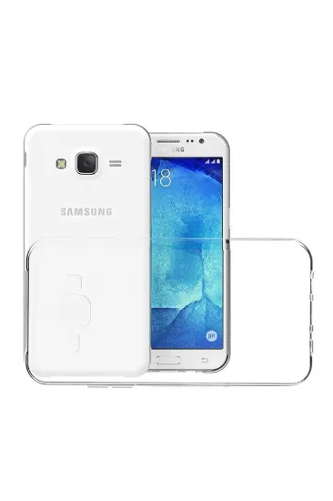 Newface Samsung Galaxy J7 Kılıf Lüx Şeffaf Silikon resmi