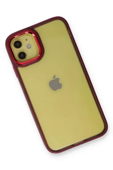 Newface iPhone 12 Kılıf Dora Kapak - Kırmızı resmi