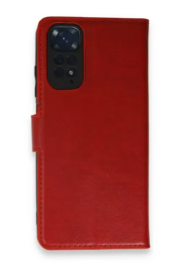 Newface Xiaomi Redmi Note 11 Pro Kılıf Trend S Plus Kapaklı Kılıf - Kırmızı resmi