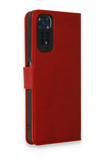 Newface Xiaomi Redmi Note 11 Pro Kılıf Trend S Plus Kapaklı Kılıf - Kırmızı resmi