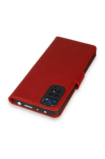 Newface Xiaomi Redmi Note 11 Pro Kılıf Trend S Plus Kapaklı Kılıf - Kırmızı resmi