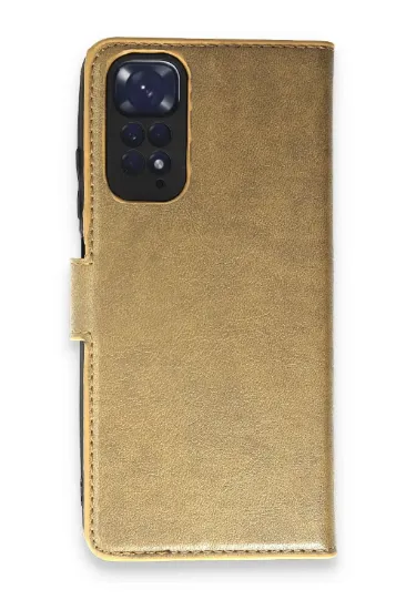 Newface Xiaomi Redmi Note 11 Pro Kılıf Trend S Plus Kapaklı Kılıf - Gold resmi