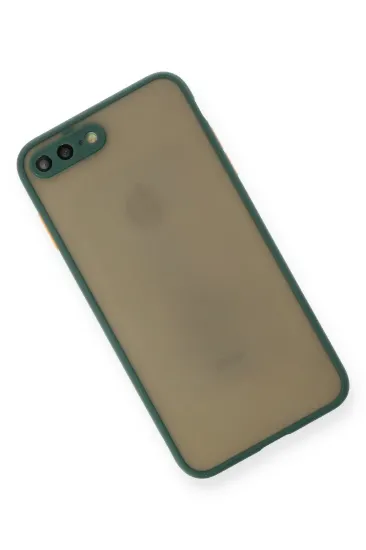 Newface iPhone 7 Plus Kılıf Montreal Silikon Kapak - Yeşil resmi