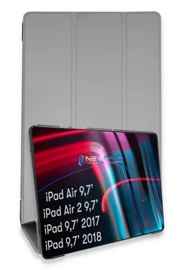 Newface iPad 5 Air 9.7 Kılıf Tablet Smart Kılıf - Gri resmi