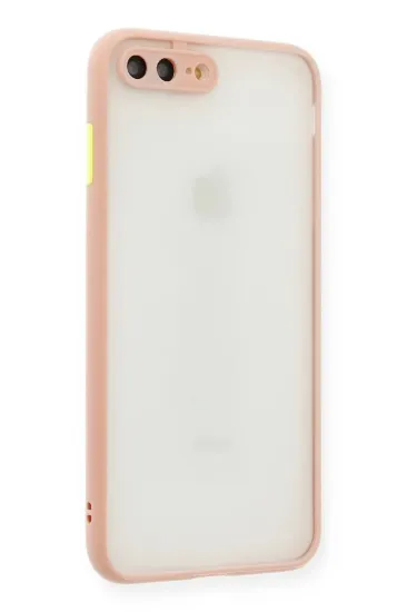 Newface iPhone 7 Plus Kılıf Montreal Silikon Kapak - Pembe resmi
