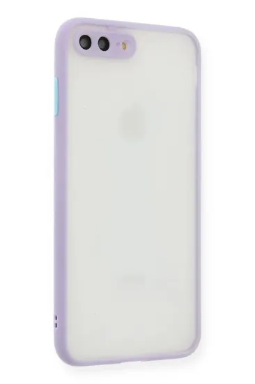 Newface iPhone 7 Plus Kılıf Montreal Silikon Kapak - Mor resmi