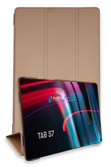 Newface Samsung Galaxy T870 Tab S7 11 Kılıf Tablet Smart Kılıf - Rose Gold resmi