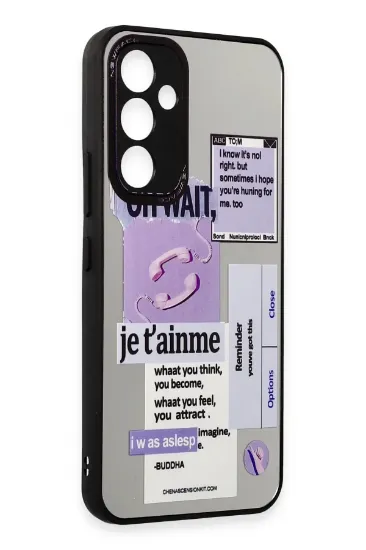 Newface Samsung Galaxy A54 5G Kılıf Mirror Desenli Kapak - Mirror - 4 resmi