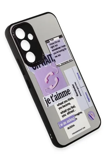Newface Samsung Galaxy A54 5G Kılıf Mirror Desenli Kapak - Mirror - 4 resmi