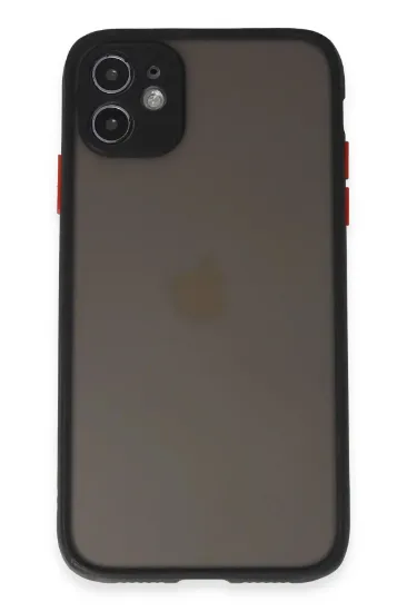 Newface iPhone 11 Kılıf Montreal Silikon Kapak - Siyah resmi