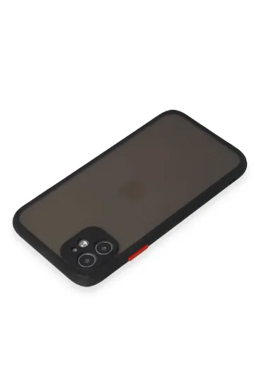 Newface iPhone 11 Kılıf Montreal Silikon Kapak - Siyah resmi