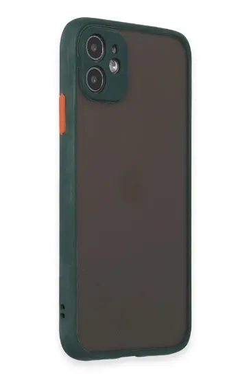 Newface iPhone 11 Kılıf Montreal Silikon Kapak - Yeşil resmi