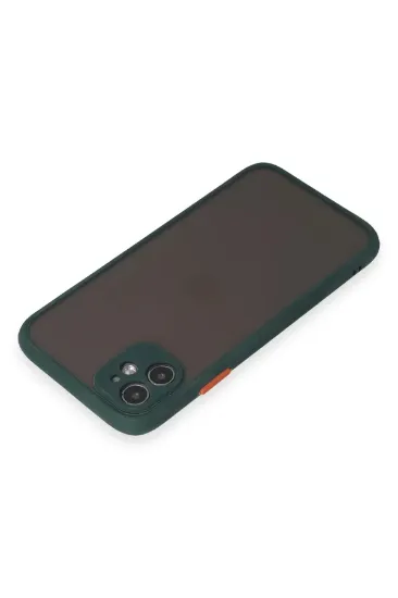 Newface iPhone 11 Kılıf Montreal Silikon Kapak - Yeşil resmi