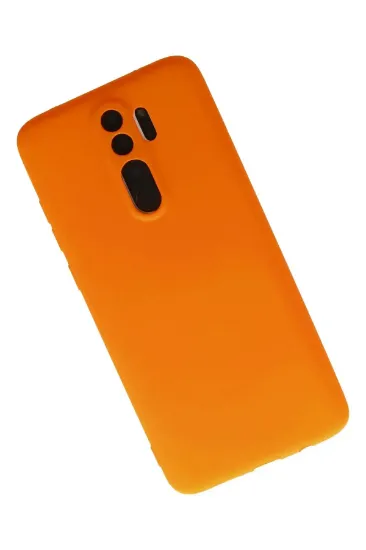 Newface Xiaomi Redmi Note 8 Pro Kılıf First Silikon - Turuncu resmi