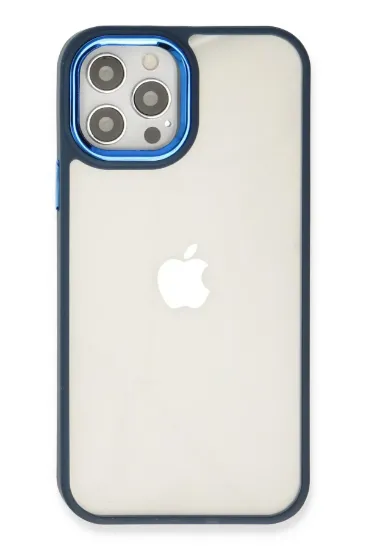 Newface iPhone 12 Pro Max Kılıf Dora Kapak - Mavi resmi