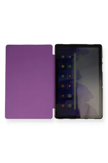 Newface Samsung Galaxy T970 Tab S7 Plus 12.4 Kılıf Tablet Smart Kılıf - Mor resmi