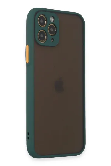 Newface iPhone 11 Pro Kılıf Montreal Silikon Kapak - Yeşil resmi
