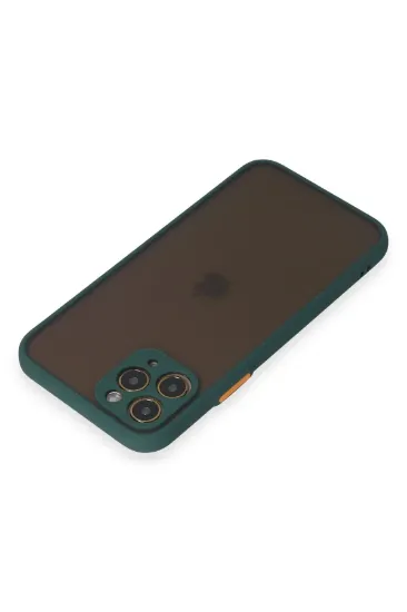 Newface iPhone 11 Pro Kılıf Montreal Silikon Kapak - Yeşil resmi