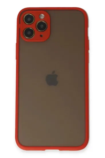 Newface iPhone 11 Pro Kılıf Montreal Silikon Kapak - Kırmızı resmi