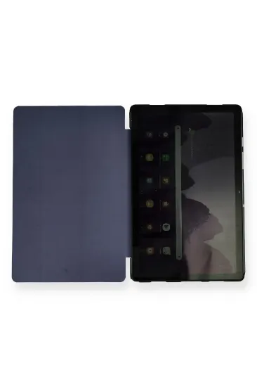 Newface Samsung Galaxy T970 Tab S7 Plus 12.4 Kılıf Tablet Smart Kılıf - Lacivert resmi