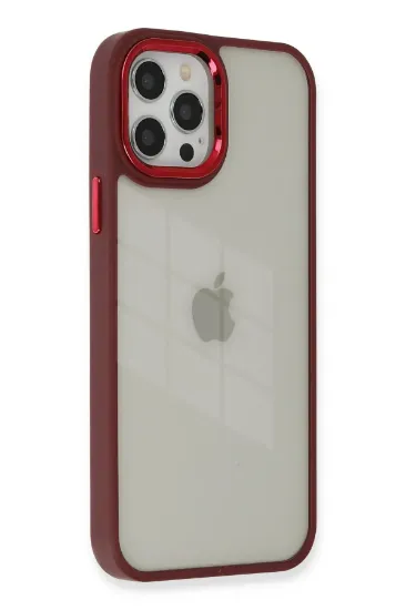 Newface iPhone 12 Pro Max Kılıf Dora Kapak - Kırmızı resmi