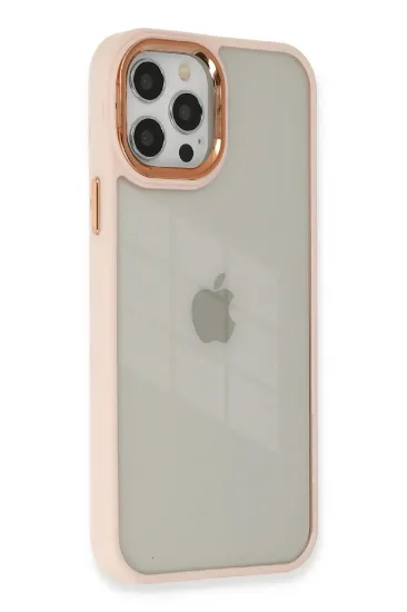 Newface iPhone 12 Pro Max Kılıf Dora Kapak - Pudra resmi