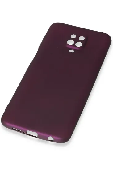 Newface Xiaomi Redmi Note 9 Pro Kılıf First Silikon - Mürdüm resmi