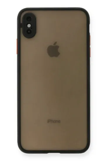 Newface iPhone X Kılıf Montreal Silikon Kapak - Siyah resmi
