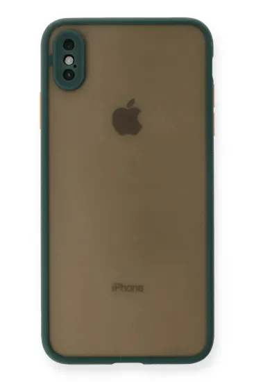 Newface iPhone X Kılıf Montreal Silikon Kapak - Yeşil resmi